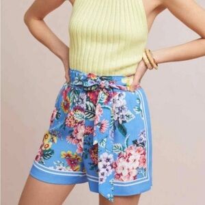 MAEVE by ANTHROPOLOGIE Floral Blue Women's Shorts